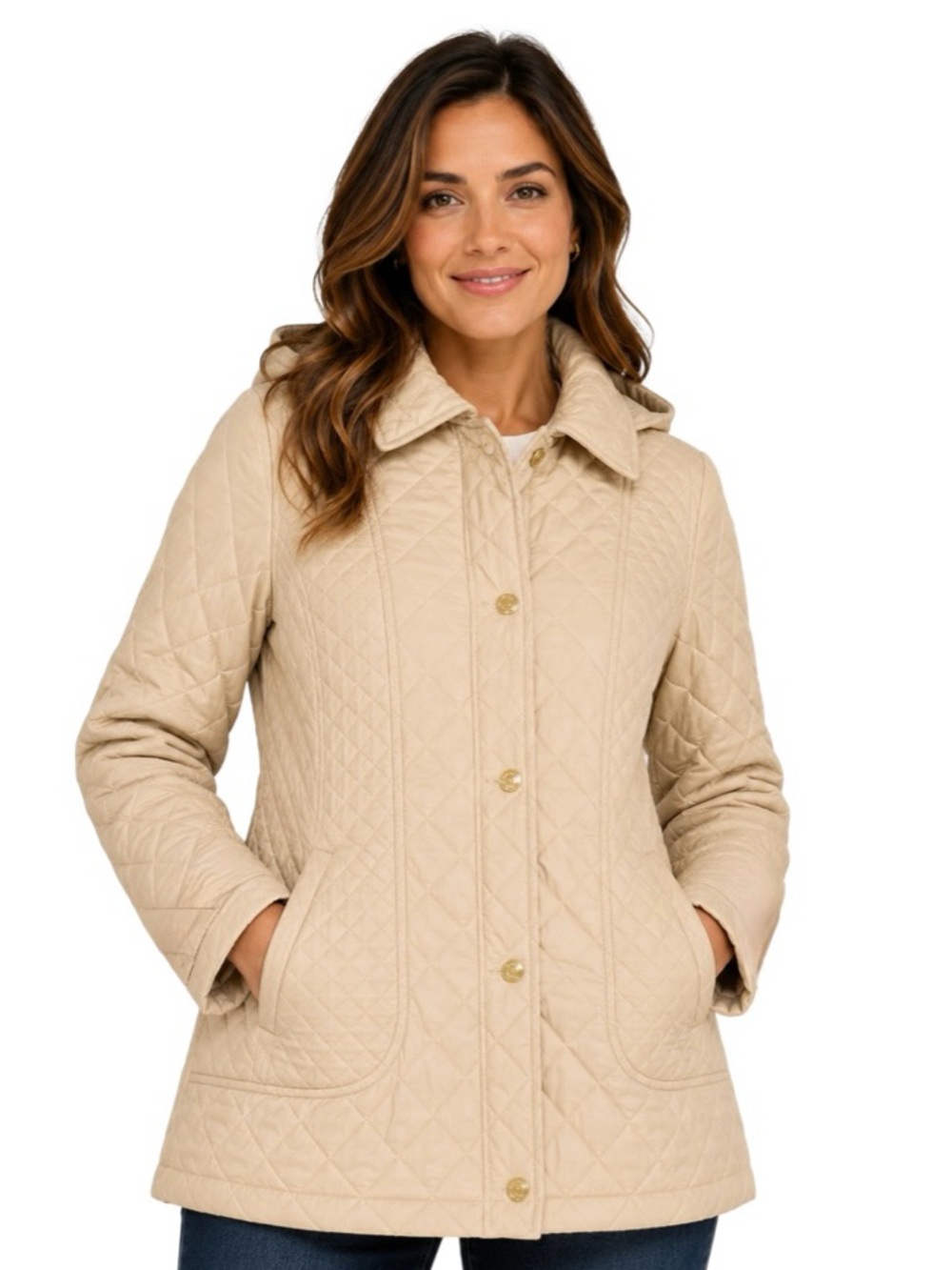 Calvin Klein Quilted, Hoodie Puffer Jacket Size Small